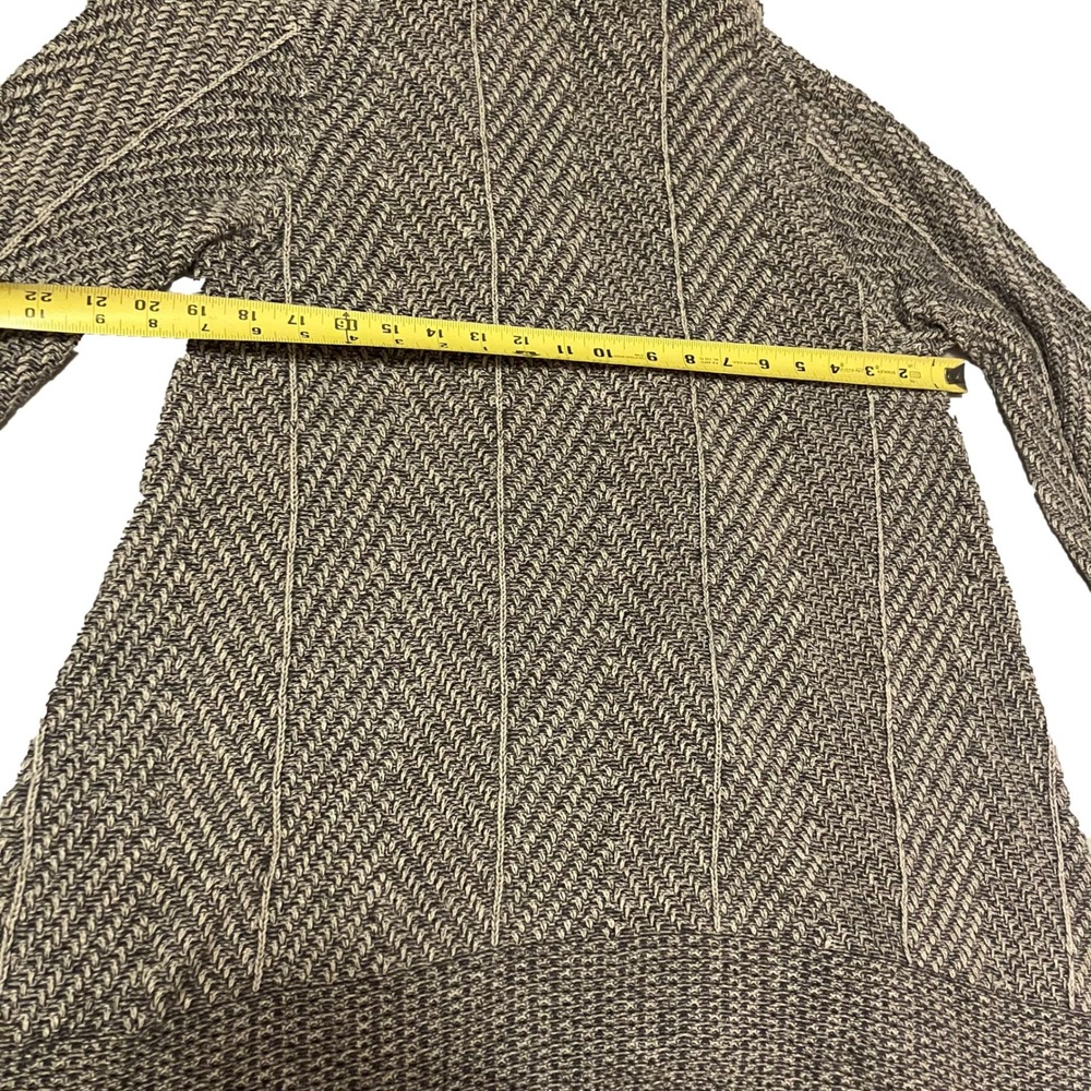 Eight Eight Eight Womens Gray Cotton Cowl Neck Sharkbite Hem Tunic Sweater Large - Picture 8 of 15